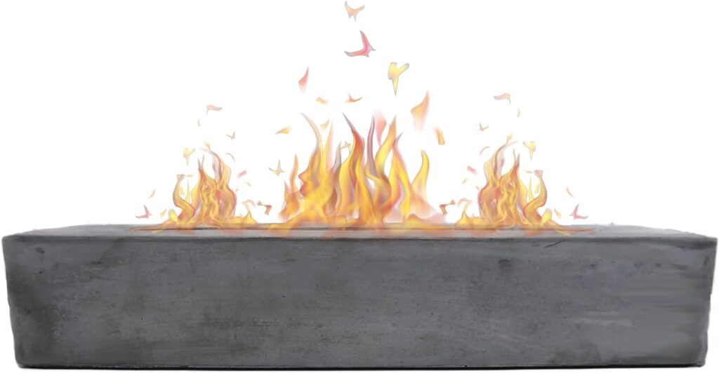Amazon.com : ROUNDFIRE Large Rectange Classic Tabletop Fire Pit, Portable Fire Pit, Table Top Firepit, Small Table Top Fire Pit Bowl, Fire Pit Tabletop, Mini Fireplace, Ethanol Smores Maker, Indoor Outdoor. : Patio, Lawn Garden