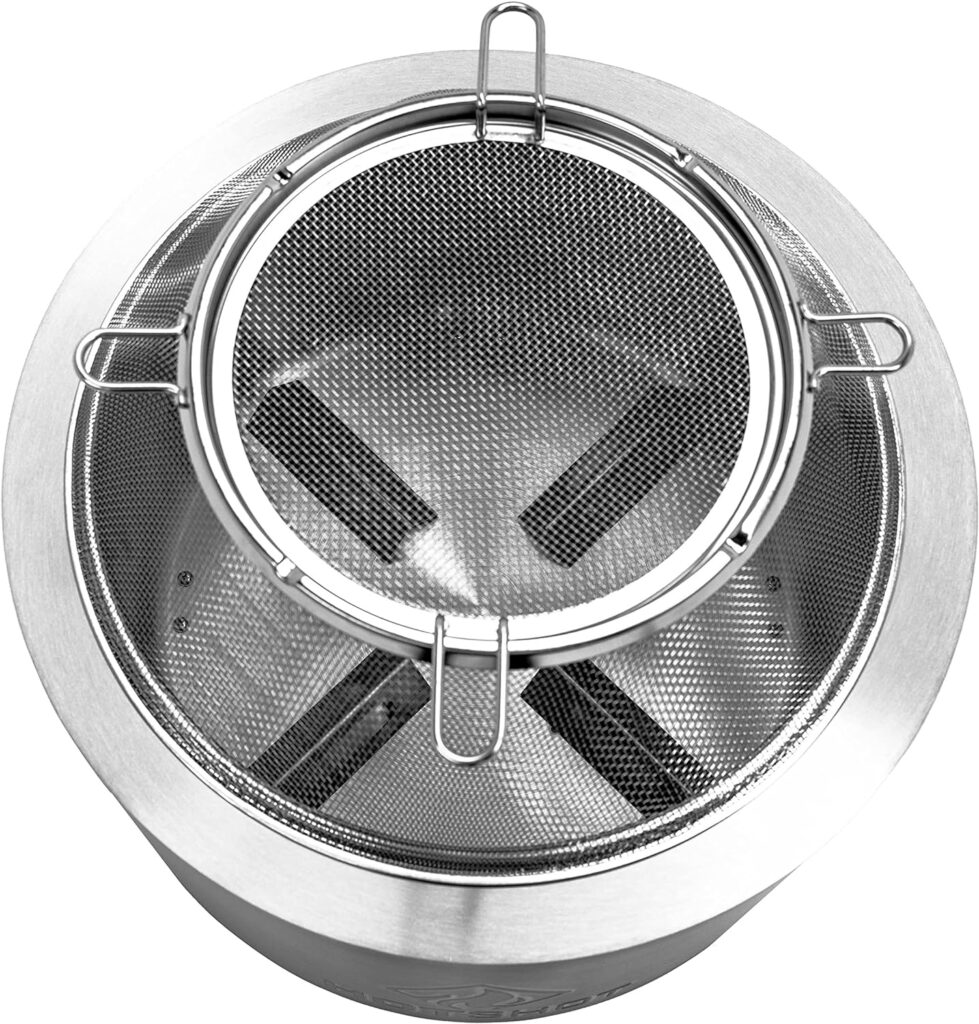 CRAFTSMAN 19.5 Spark Screen for Smokeless Fire Pit Stainless Steel Mesh Lid Outdoor Fire Safety for Backyard Bonfires