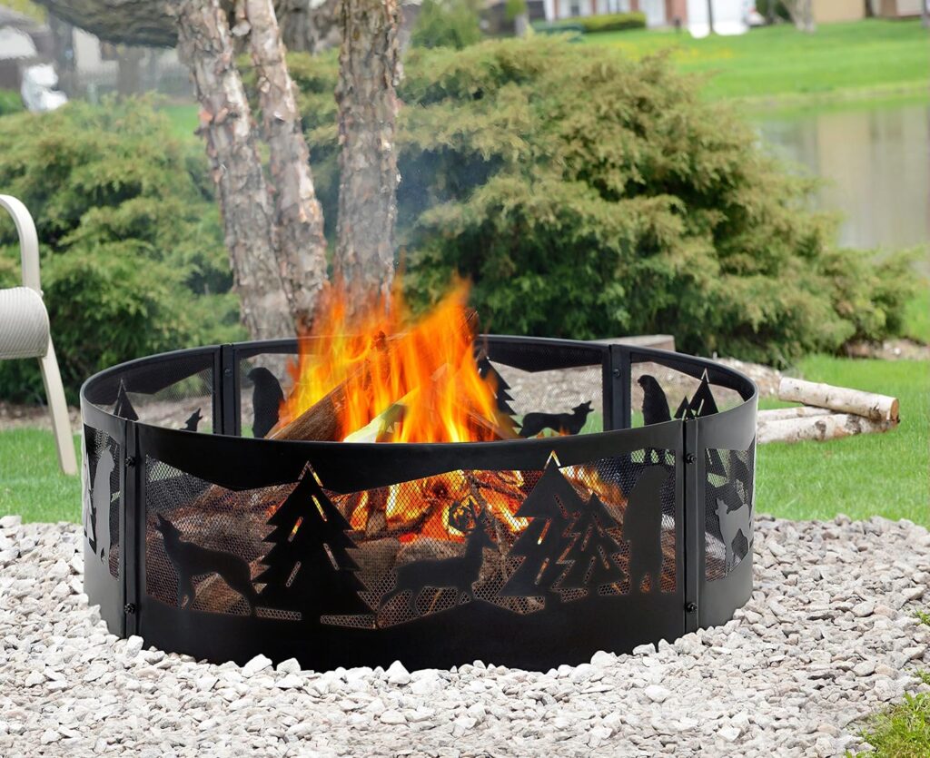 GHP Group Pleasant Hearth OFW177FR 36 Wilderness fire Ring