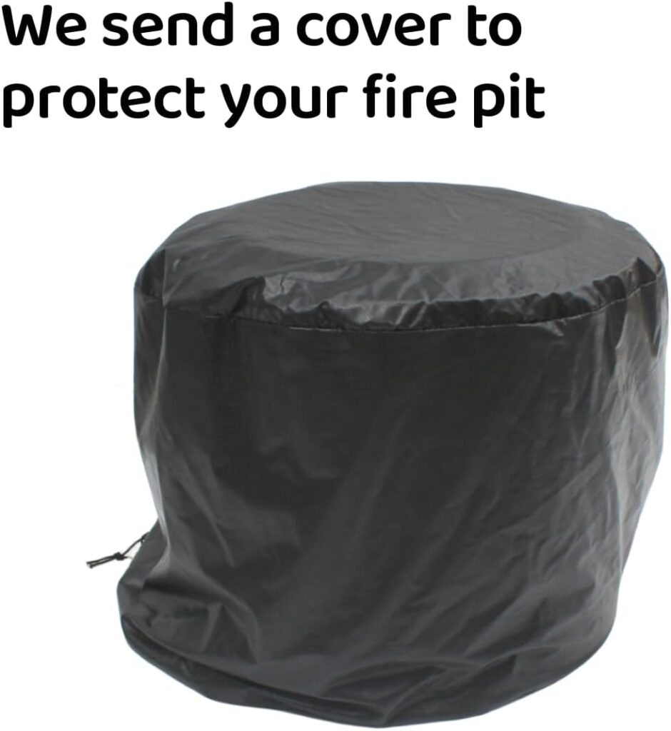 OutVue 19.5 Stainless Steel Smokeless Fire Pit with Removable Ash Pan, Outdoor Portable Wood Burning Fire Pits for Camping, Bonfire, Low Smoke Firepit for Outside with PorkerCover (Medium)