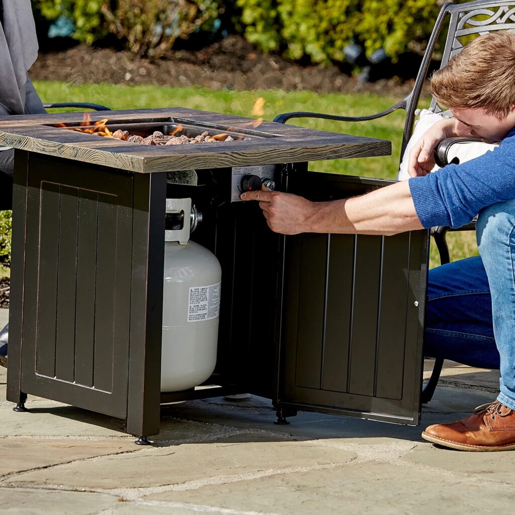 Riley Brown 28” Square Gas Fire Table