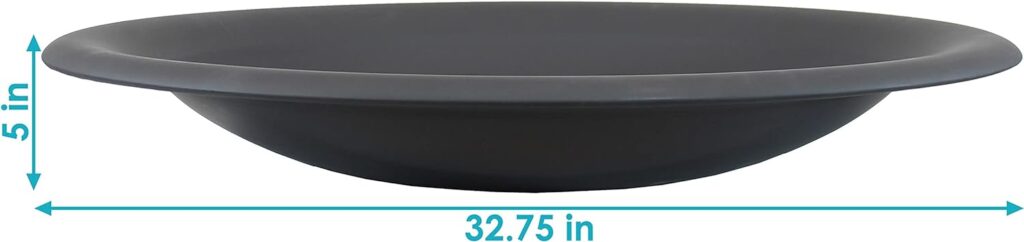 Sunnydaze Steel Replacement Fire Bowl for DIY or Existing Fire Pits - Black High-Temperature Paint Finish - 32-Inch