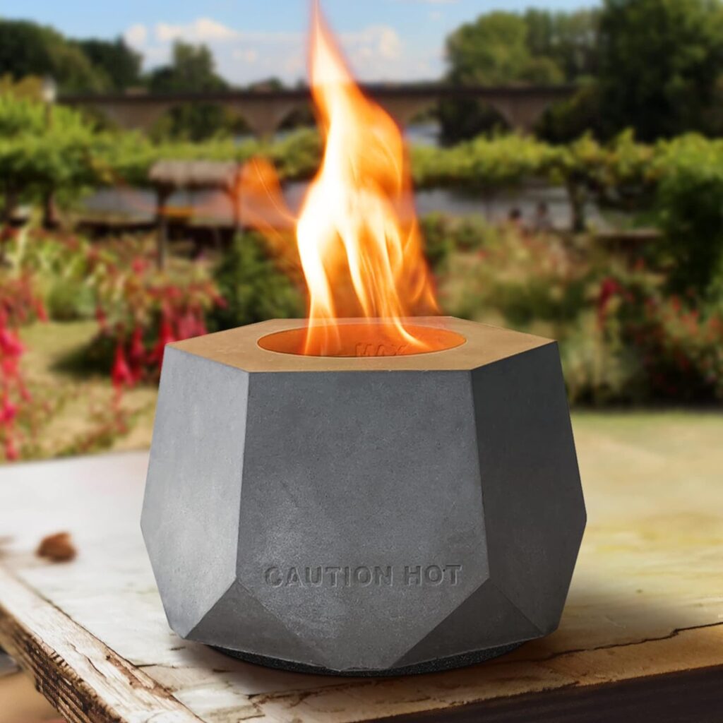 Tabletop Fire Pit Bowl Indoor Fire Pit Tabletop Fire Pit Concrete Smores Fire Pit Tabletop 5 Inch Portable Tabletop Fire Pit Rubbing Alcohol Outdoor Tabletop Fire Pit Heat-Resistant 1000 Degrees